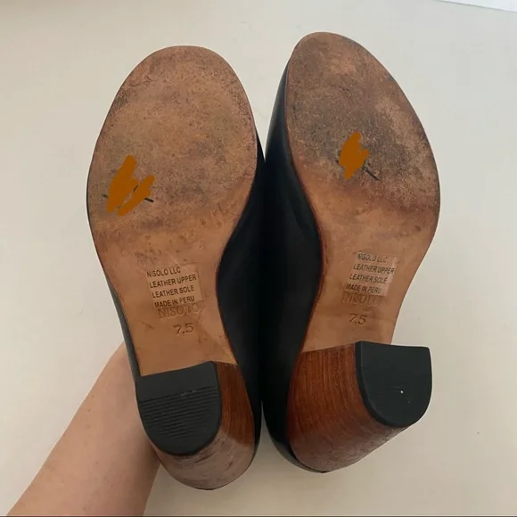 NISOLO Noir Austin Heel Size 7.5 - Picture 7 of 7